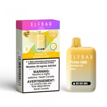 ELFBAR Prime 1800 Banana Ice 20mg